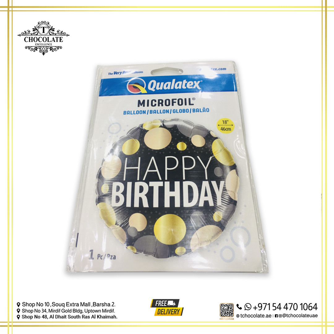 Happy Birthday Helium Foil Balloon Z2