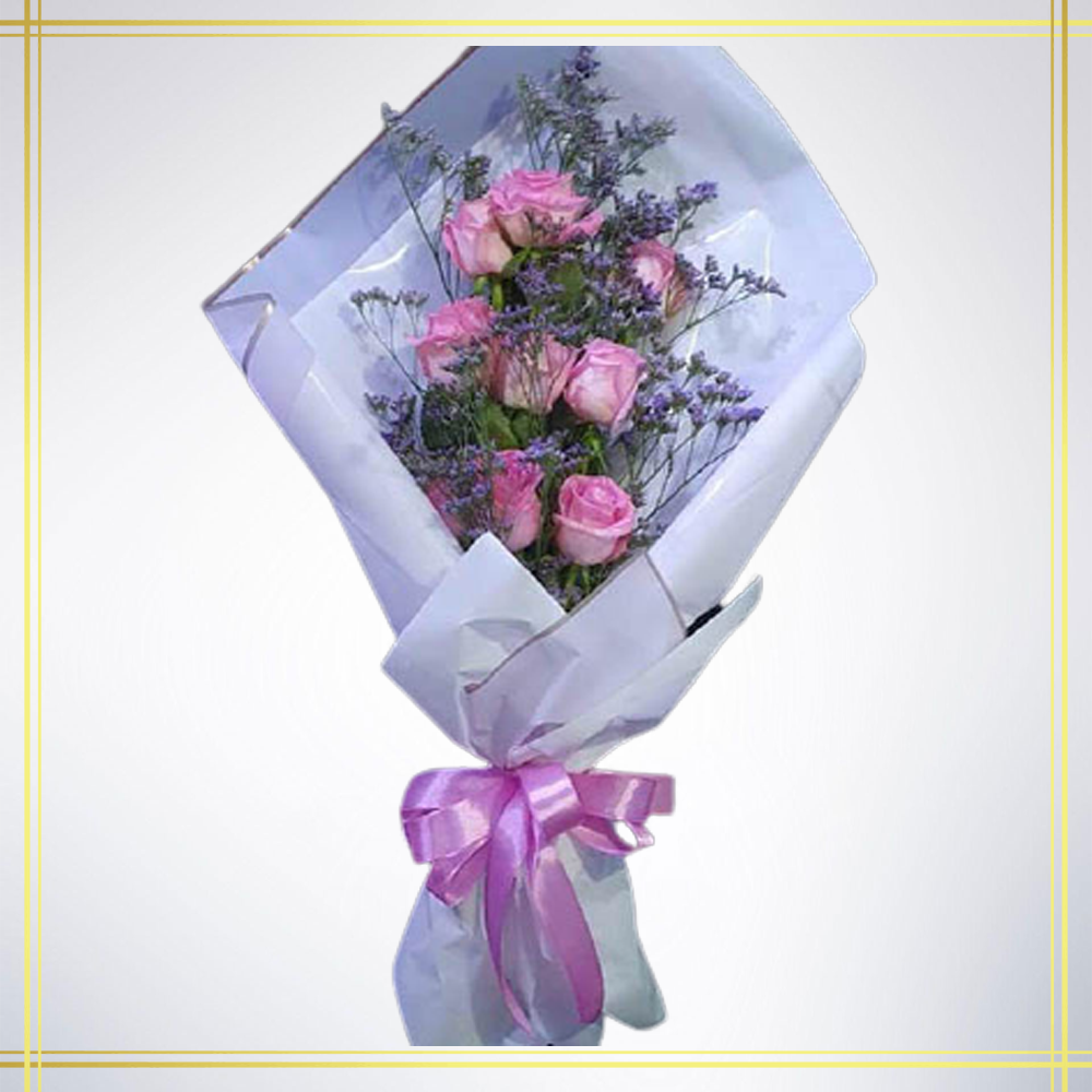 9 PCS roses – Pink