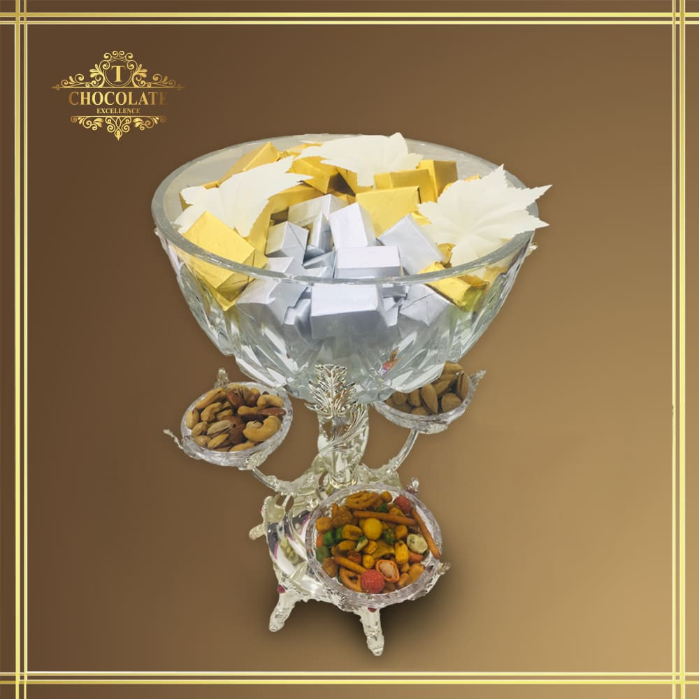 Glass Chocolate Tray Arrangement Z564