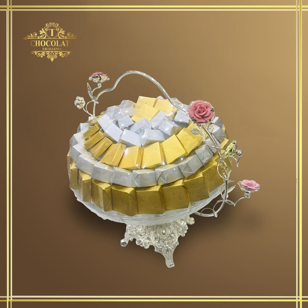 Silver Chocolate Tray Arrangement – Silver Z629