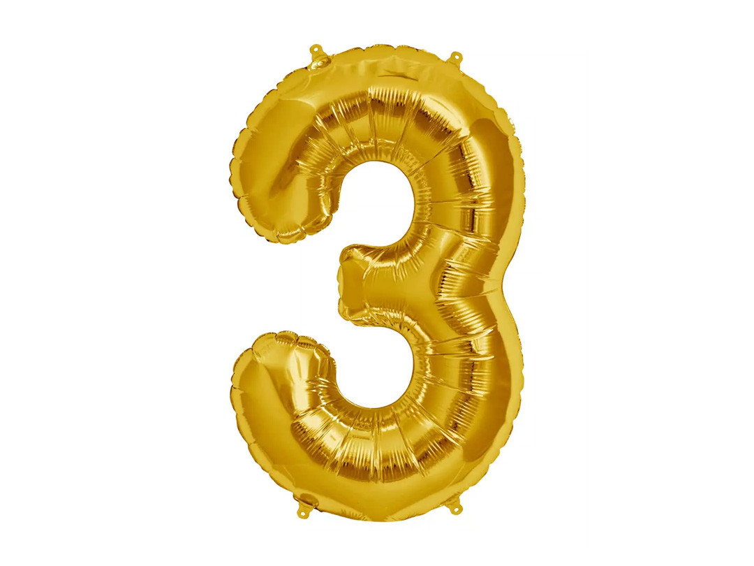 Number 3 Balloon
